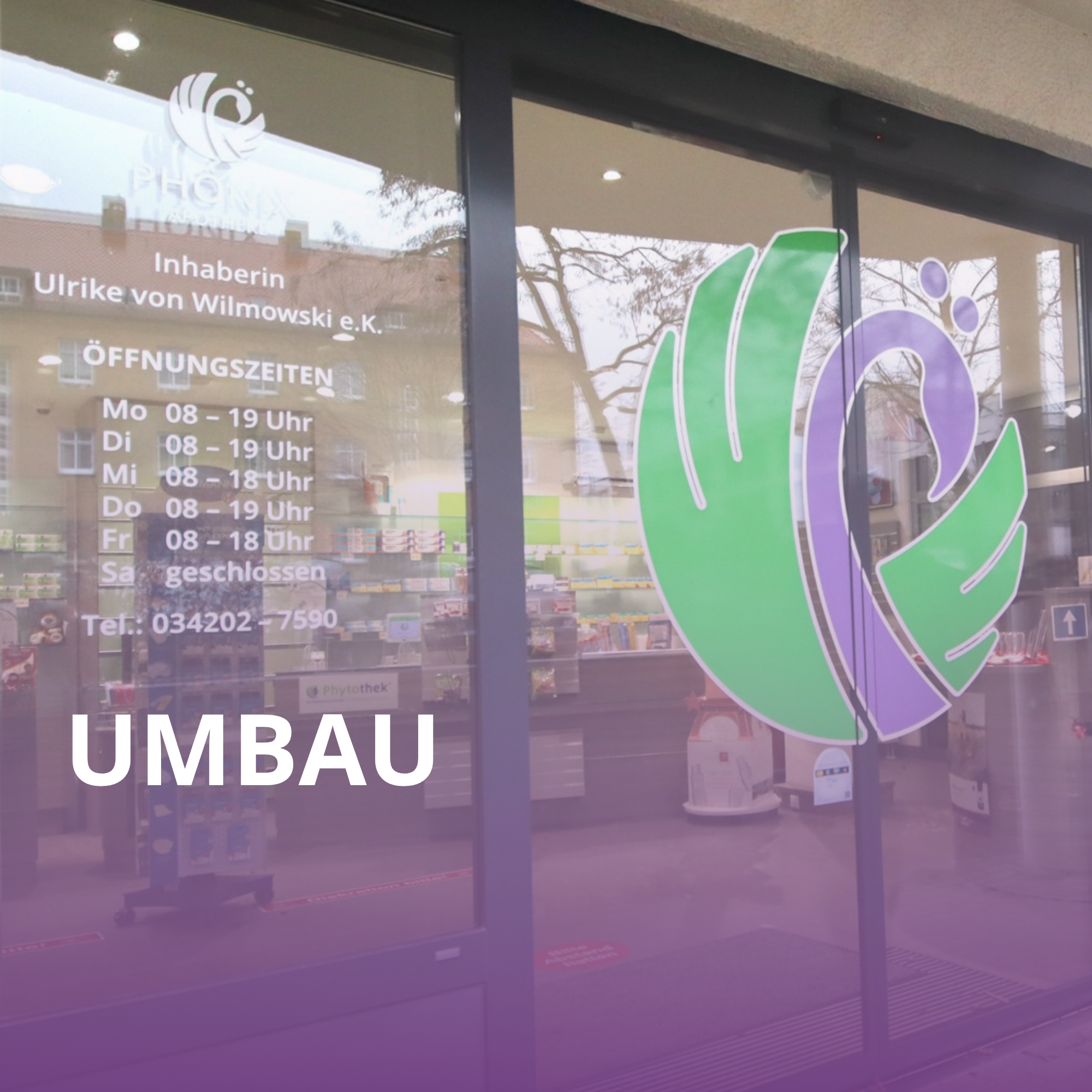 Umbau Phönix-Apotheke: Renovierung bis 30.08.2026